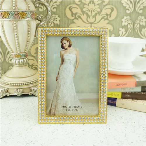 Double-Row Crystal Channel Multi-Size Photo Frame - view 3