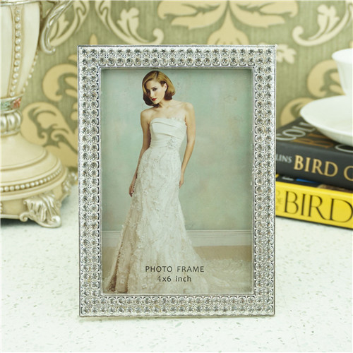 Double-Row Crystal Channel Multi-Size Photo Frame