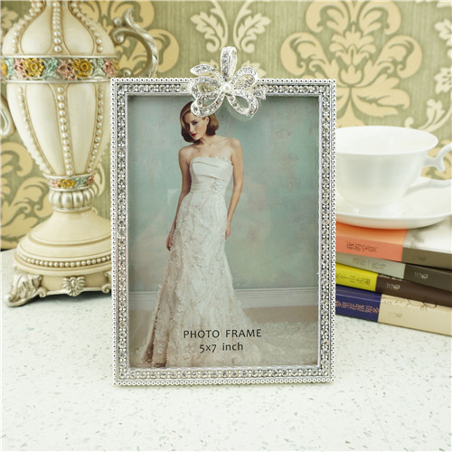 Crystal Butterfly-Bow Multi-Orientation Photo Frame