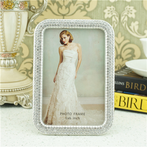 Rounded Micro-Crystal Pave Portrait Photo Frame - view 2