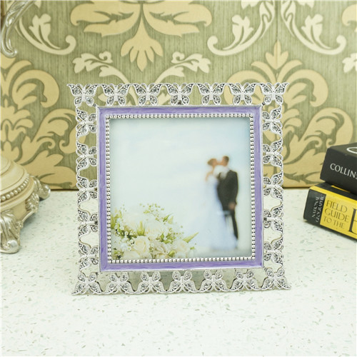 Butterfly Lace Enamel-Trim Multi-Size Jeweled Photo Frame - view 4