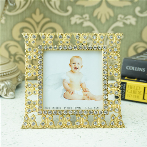 Butterfly Lace Enamel-Trim Multi-Size Jeweled Photo Frame - view 2