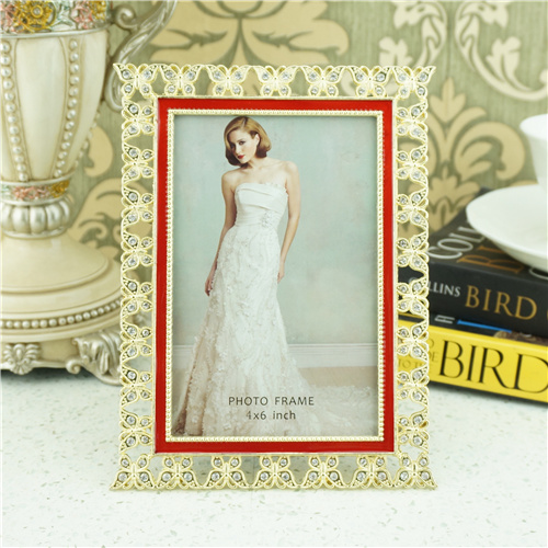 Butterfly Lace Enamel-Trim Multi-Size Jeweled Photo Frame - view 3