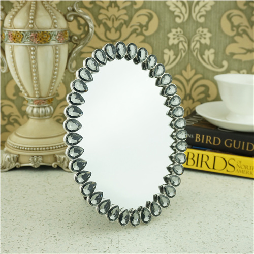 Oversized Teardrop Crystal Oval Tabletop Photo Frame - view 1
