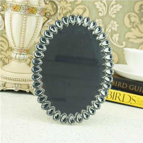 Oversized Teardrop Crystal Oval Tabletop Photo Frame - view 3