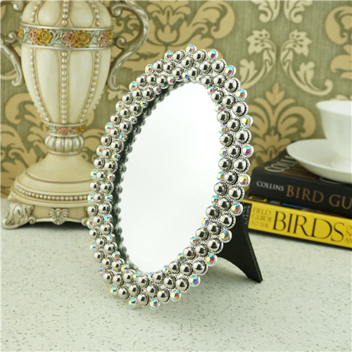 Oval Triple-Bead Halo Aurora Crystal Photo Frame - view 2
