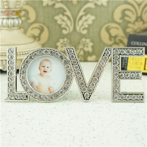 Crystal-Set LOVE Letter Keepsake Photo Frame
