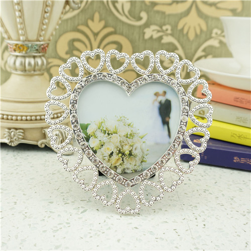 Open-Heart Halo Crystal Keepsake Photo Frame
