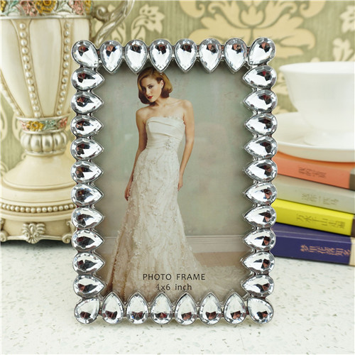 Oversized Teardrop Jewel Border Portrait Photo Frame - view 1