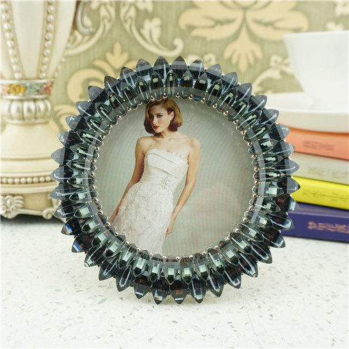 Radial Baguette Sunburst Round Photo Frame - view 2