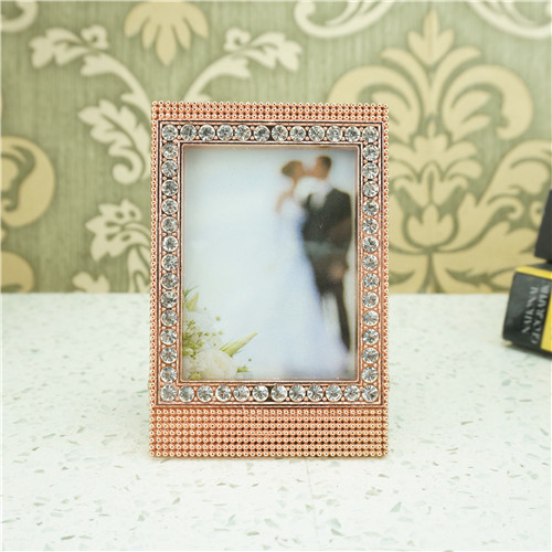 Rose-Gold Crystal Gallery Mini Metal Photo Frame