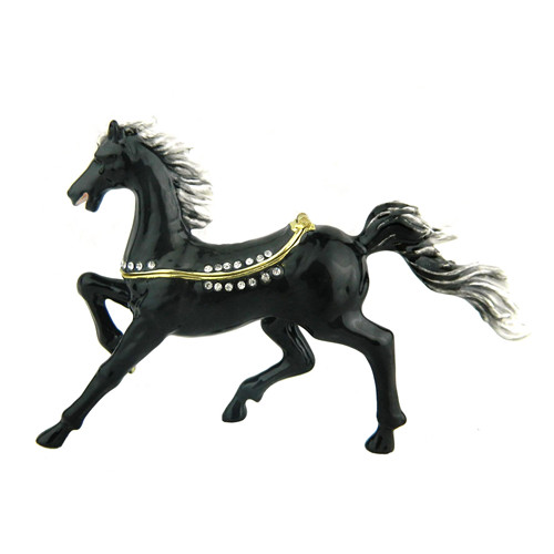 Running Horse Animal Trinket Box