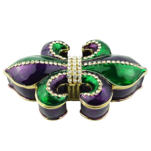 Jeweled Butterfly Royal Trinket Box