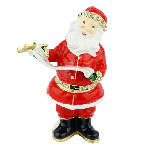 Santa Serving Tray Trinket Box