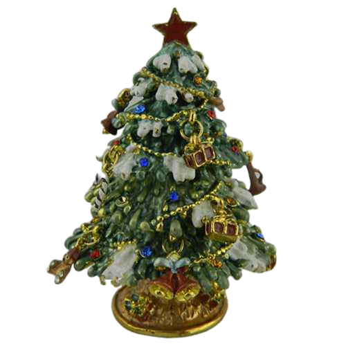 Woodland Gift Christmas Tree Trinket Box