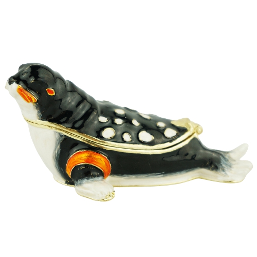 Black and White Seal Trinket Box