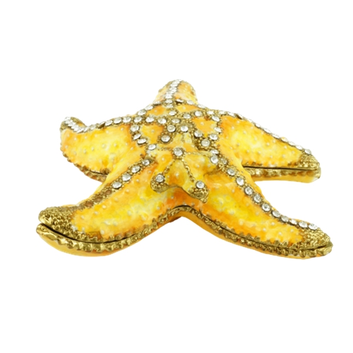 Golden Starfish Trinket Box