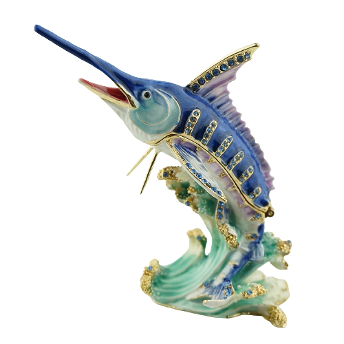 Blue Marlin Ocean Trinket Box