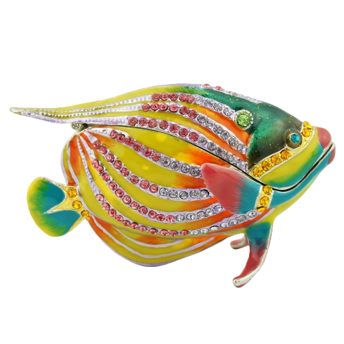 Multicolor Tropical Angelfish Trinket Box
