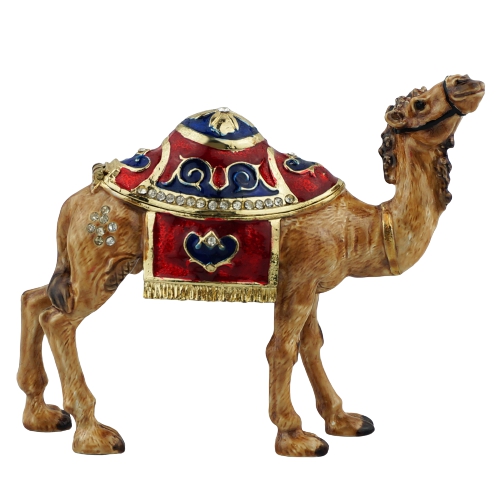 Vintage Jeweled Camel Trinket Box