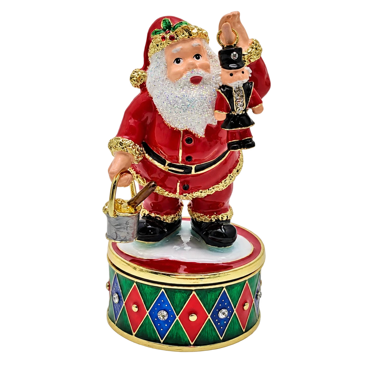 Santa Claus Nutcracker Christmas Music Box