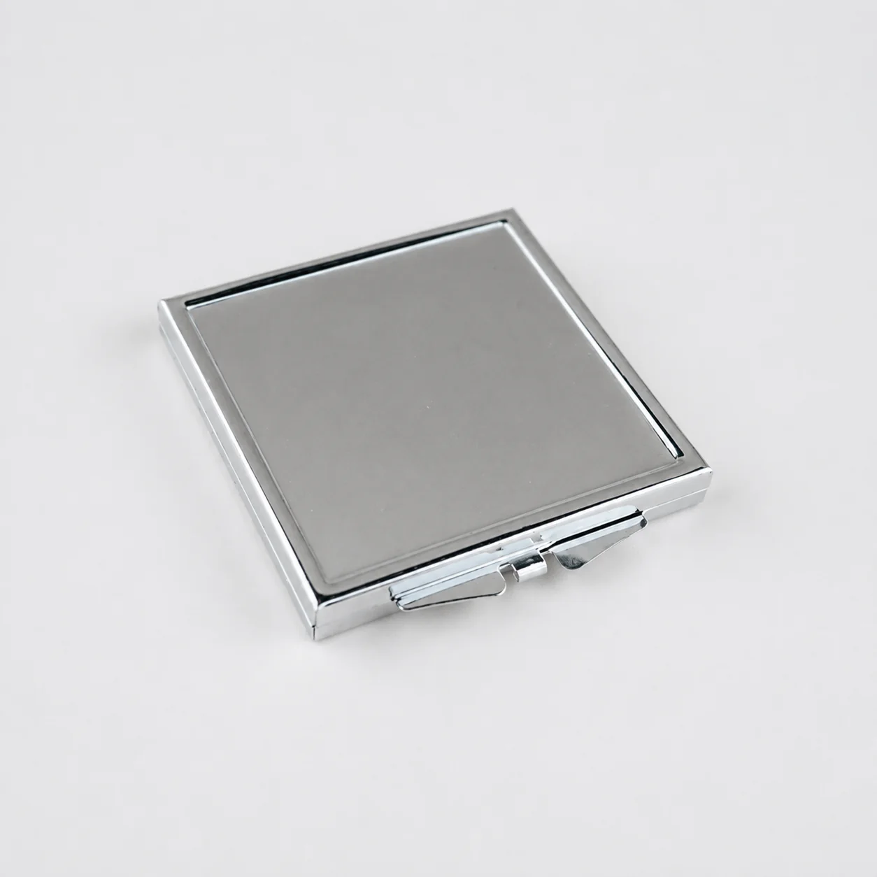 Plain Square Metal Compact Mirror - view 2