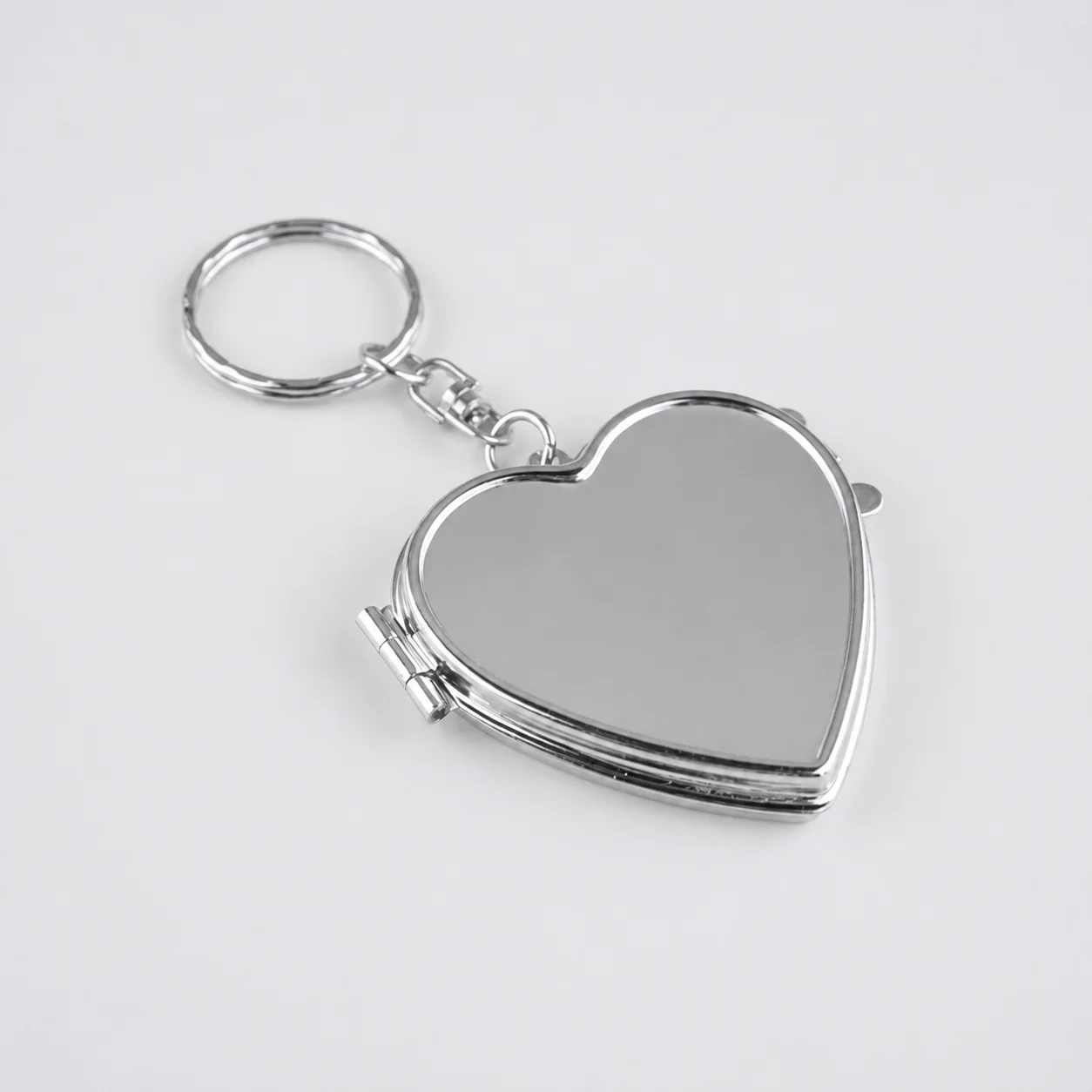Heart Metal Compact Mirror Keychain - view 2