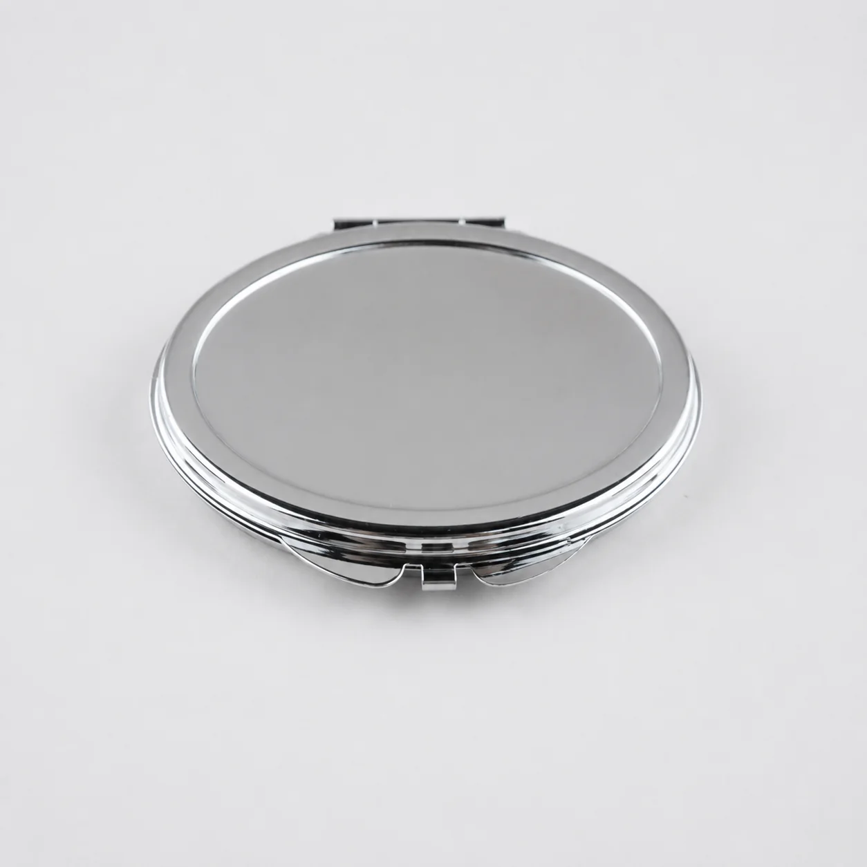 Classic Plain Round Metal Pocket Mirror