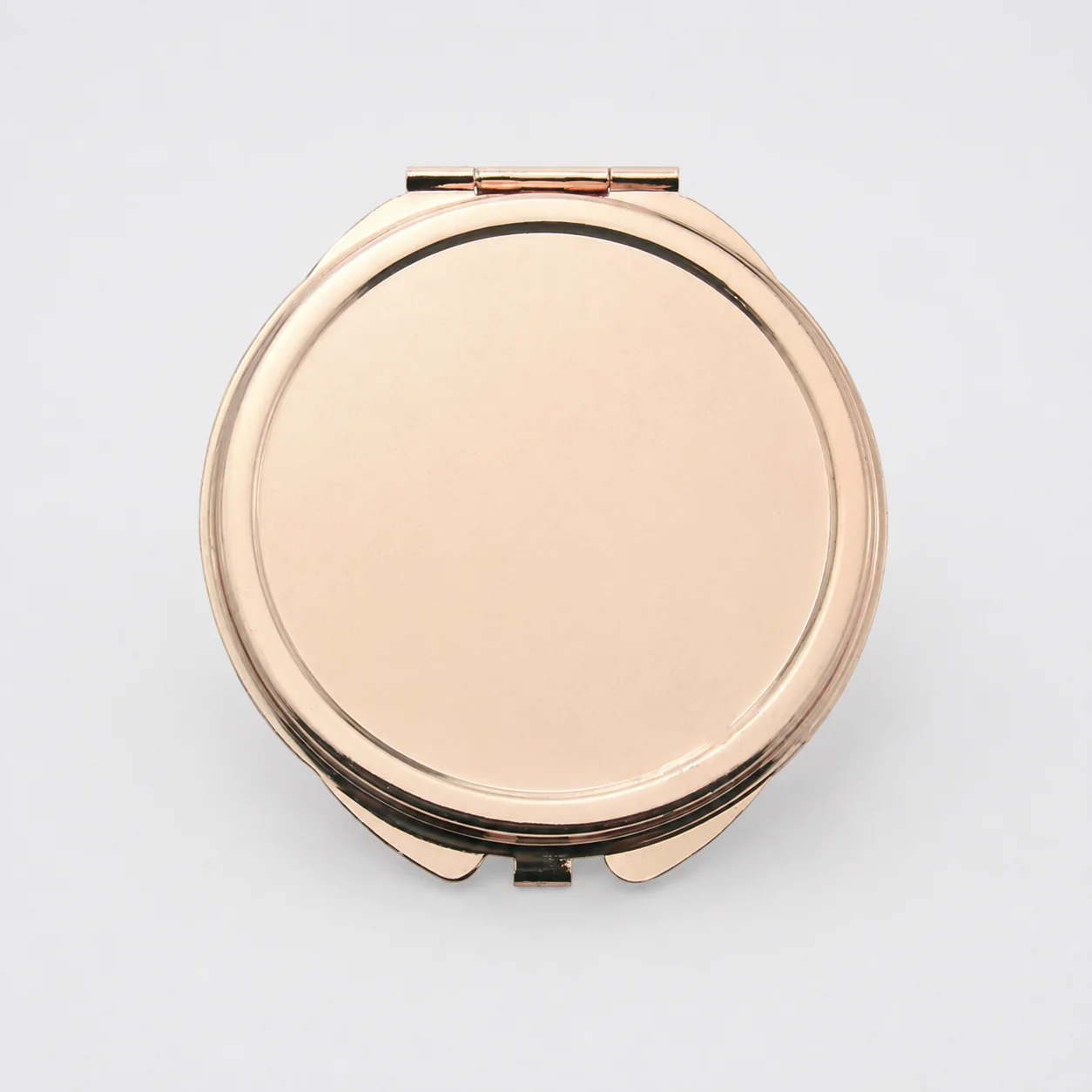 Low-Profile Plain Round Metal Compact Mirror - view 5