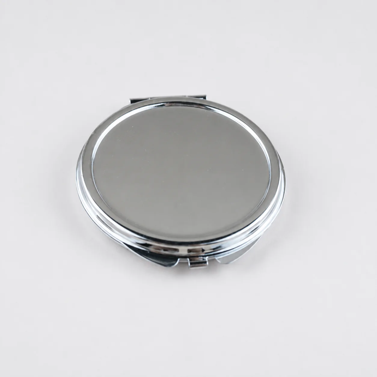 Low-Profile Plain Round Metal Compact Mirror - view 4