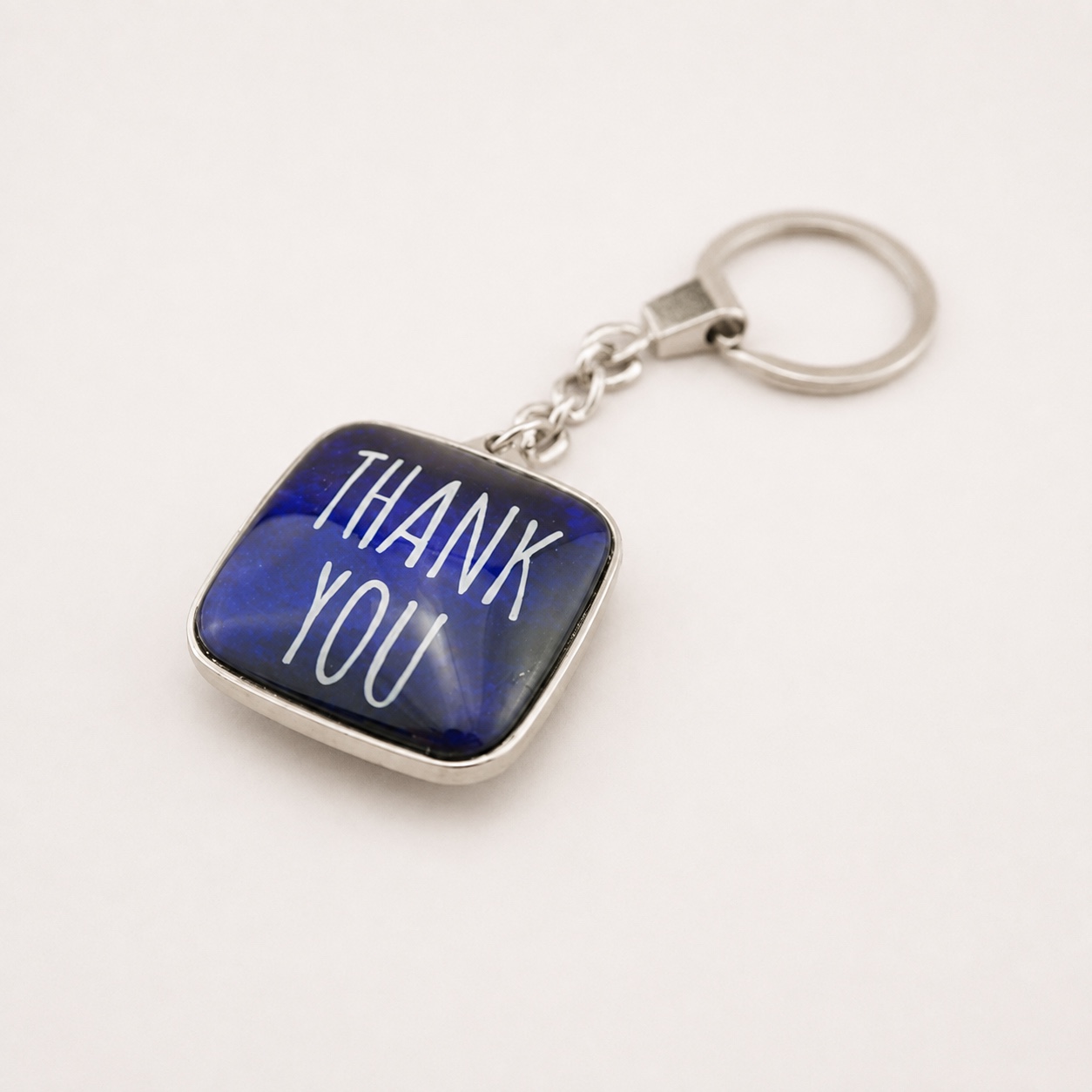 Square Custom Printed Dome Glass Keychain - view 4