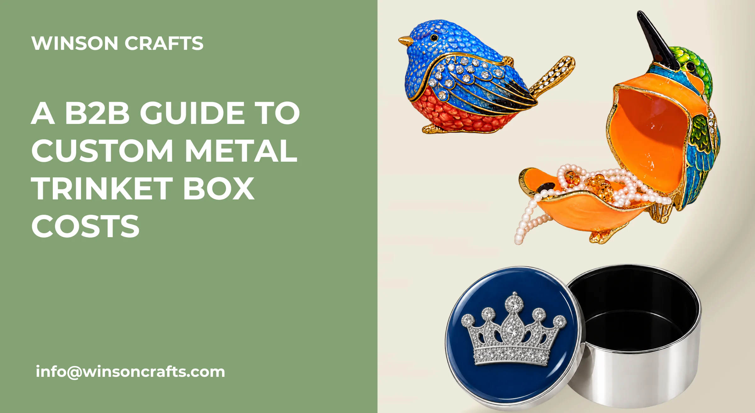 How Much Does a Custom Metal Trinket Box Cost? | WINSON CRAFTS
